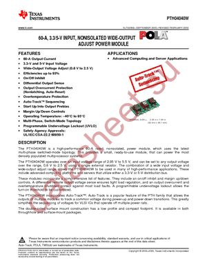 PTH04040WAH datasheet  